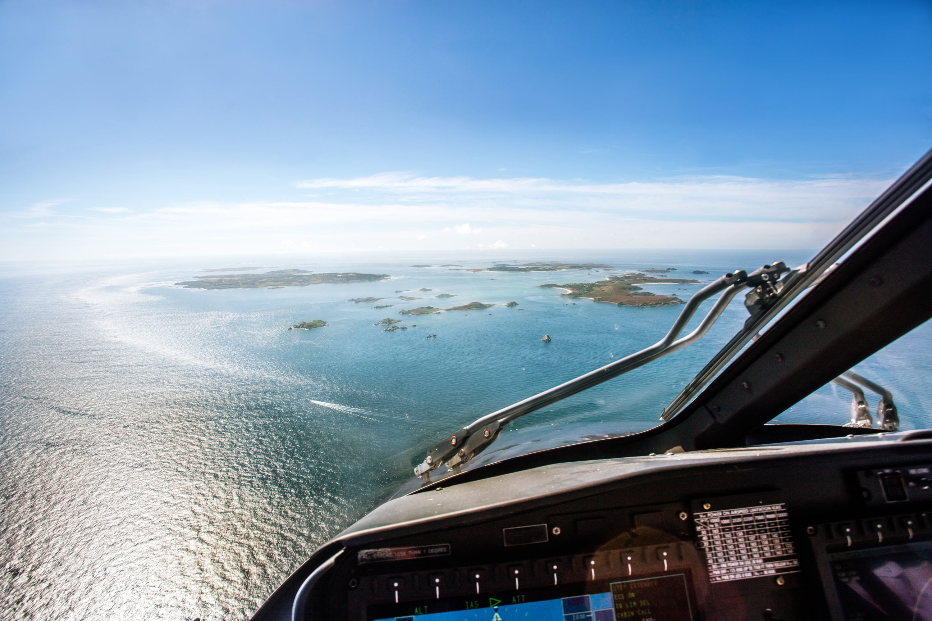 Flying to the Isles of Scilly by Helicopter image